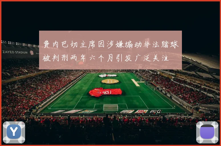 费内巴切主席因涉嫌煽动非法赌球被判刑两年六个月引发广泛关注