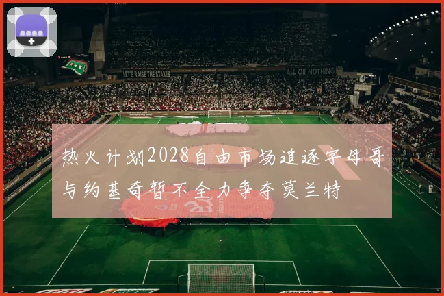 热火计划2028自由市场追逐字母哥与约基奇暂不全力争夺莫兰特